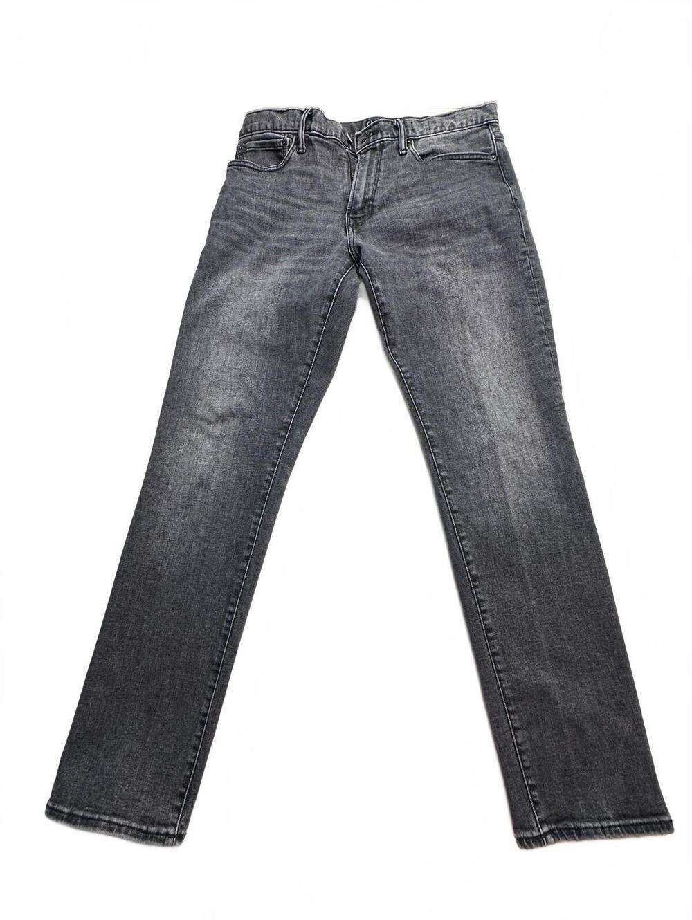 GAP Denim Men’s 31x30 Slim Straight Jeans Black Gray Wash 5 Pocket